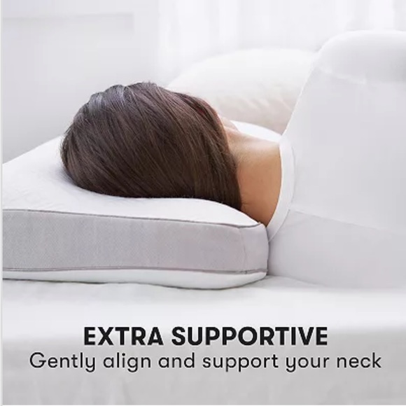 serta Bedding New Serta Align Revive Gel Memory Foam Pillow White